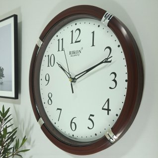 Купить Настінний годинник Rikon 521 d-27.5см (014445) (Brown White)