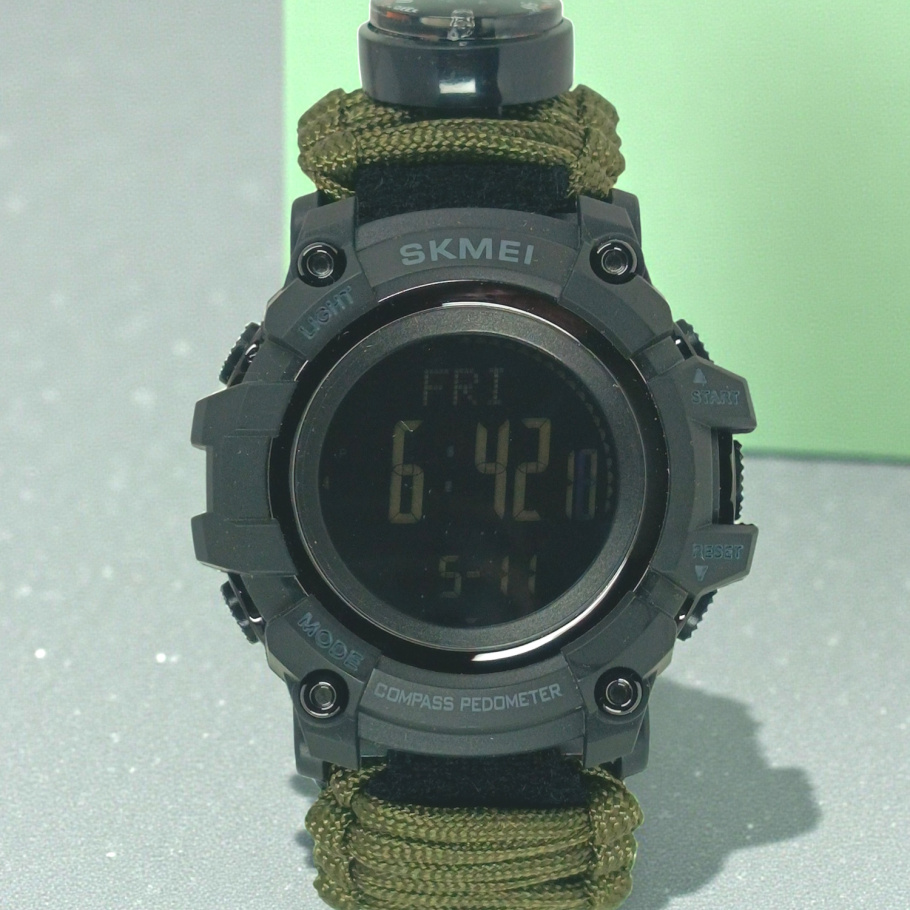 Купить Годинник Skmei 1356 Black компас тактік (014499)