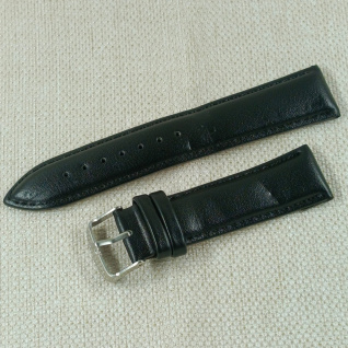 Шкіряний ремінець Нагата 22mm L- 210mm (013661) (гладкий чорний)