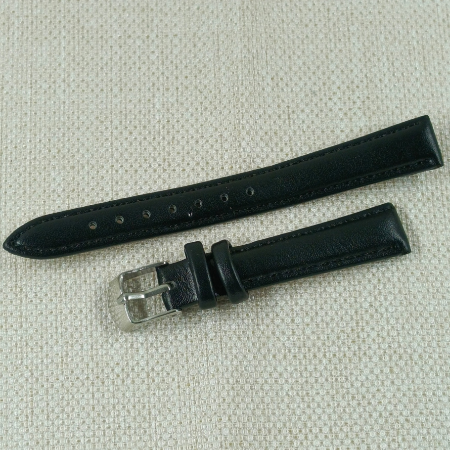 Купить Шкіряний ремінець Нагата 14mm L-190mm (009463) (гладкий чорний)