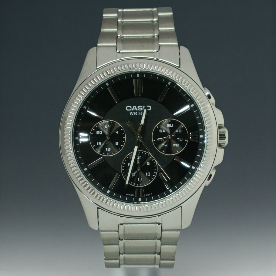 Купить Годинник на браслеті Casio MTP-1375D-1A (014610)