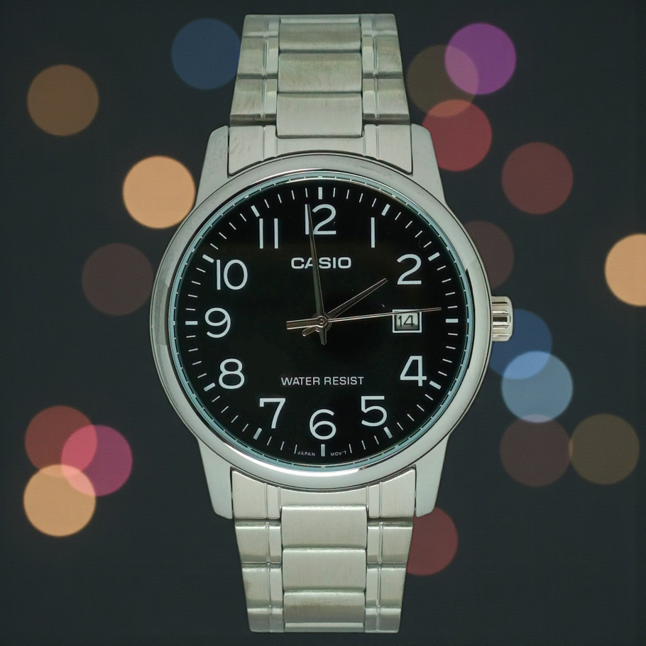 Купить Годинник на браслеті Casio MTP-V002D-1B (014607)