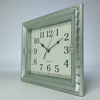 Купить Настенные часы 8346 d-21*23,5 (014709) серебряные