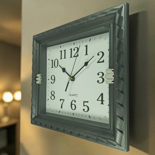 Купить Настенные часы 8346 d-21*23,5 (014712) серые