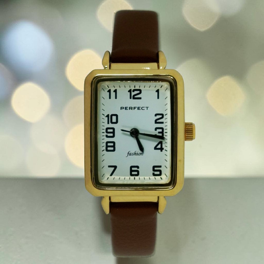 Купить Годинник жіночий на ремні Perfect L112G-02 d-21*28 (014856) (К-5902) золото