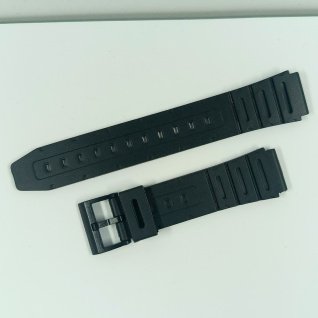 Купить Ремінець силіконовий G01-1 18mm L- 200mm (014881) чорний
