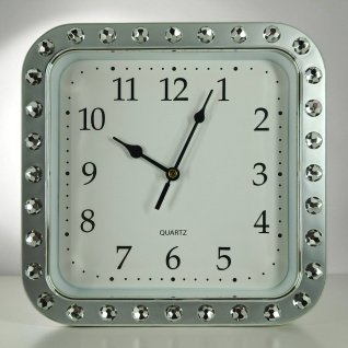 Настенные часы 2552 d-21*21 (015080) серебряная оправа