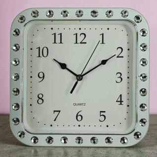 Настенные часы 2552 d-21*21 (015079) белая оправа