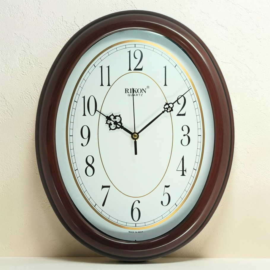 Купить Настенные часы Rikon RK-8651 (Brown White) (006639), 27x34 см.