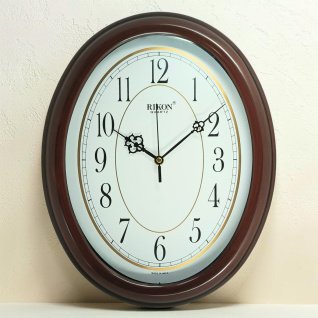 Настенные часы Rikon RK-8651 (Brown White) (006639), 27x34 см.