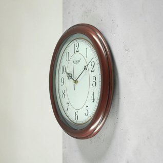 Купить Настінний годинник Rikon RK-8651 (Brown White) (006639), 27x34 см.